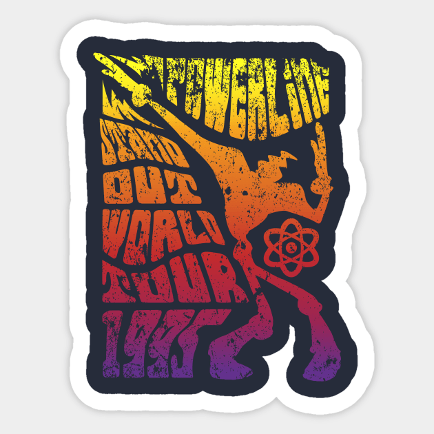 Groovy Powerline World Tour 95' Sticker by Batg1rl